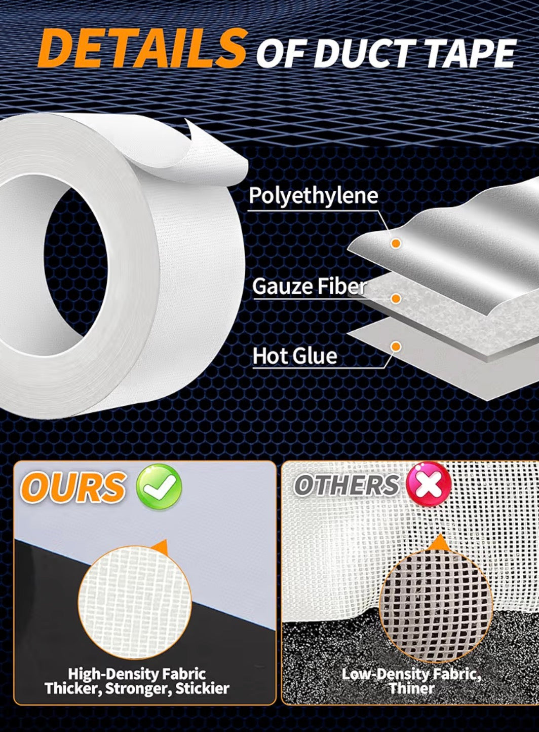 Heavy Duty Duct Tape 2-inchx35Yard (105ft)